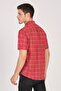 Short Sleeve Slim Fit Plaid Shirt - 7
