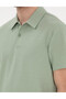 Green Slim Fit Buttoned Polo Collar T-Shirt 50307581-Vr016 - 7
