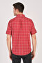 Short Sleeve Slim Fit Plaid Shirt - 8