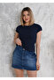Women's Short T-shirt with Bat Sleeves in Camisole Fabric - 2