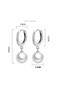 Stylish and Minimalist Pearl Earrings – Non-Tarnish Antiallergic, Steel Earrings with Zircon Details - 7