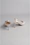 Select 088 stone heel women's shoe (heel 7 cm) silver - 5