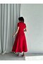 Raziana Midi Dress 3674 - Red - 4