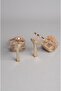 Select 886 striped heel evening shoes gold - 5