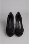 Seç 901 Stone Tulle Detailed Evening Shoes (Heel Height: 12 Cm, Platform: 2.5 cm) Black - 2