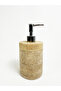 Natural Travertine Liquid Soap Dispenser, Travertine Round Liquid Soap Dispenser Silver - 3