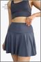 Anthracite Skirt with Shorts High Waist Skirt with Shorts Casual Beachwear Tennis 110101 - 5