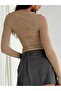 Crew Neck Basic Long Sleeve Bodysuit - 3