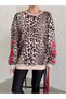 Leopar Desenli Sweatshirt - 2