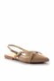 Beige Patent Leather Women's Classic Heeled Shoes01473010508 - 3