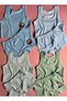 Miran, 4 Pack Cotton, Sailor Theme Printed Boys' Undershirt and Shorts Set (8 Pieces) 10E27-28 - 2