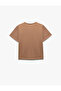 Crew Neck Short Sleeve Cotton Cat Print T-Shirt - 2