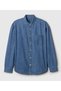 Denim Big Shirt 589582-589790 Men's Denim Shirt Dark Blue - 2