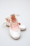 Matte Mother of Pearl Girl's Ankle Pearl Ballerinas - 3