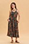 Slit Strappy Bohemian Dress - 2
