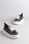 Women's Sports Shoes - Seç 0404 Black Thick Sole - 3