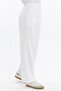 Women's Double Crepe Grass Stitching Detailed Pocket Palazzo Trousers - 5