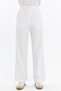 Women's Double Crepe Grass Stitching Detailed Pocket Palazzo Trousers - 3