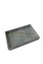 Domestic Production Small Size Suede Fabric Gray Color 22/14 Cm Serving Table - 2