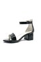 İremsu 9989 Single Band Glitter Back Heeled Children's Shoes BLACK - 3