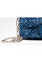 Denim Washed Quilted Women's Bag, Stitched Chain Strap Casual Bag, Denim Bag - 5