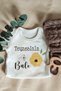 Unisex Baby Ecru Aunt's Honey Written Long Sleeve Organic Bodysuit - 2