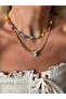 Evil Eye Beaded Stone Necklace