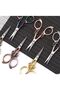 Gold Color Promise Engagement Scissors - Ribbon Opening, Special Day Merasim Embroidered - 4
