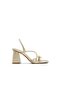 Gold Luxe Heeled Sandals For Women