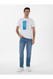 Blue Slim Fit Cotton Blend Jean Trousers 50306185-Vr036