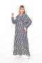Women's Long Sleeve Plus Size Woven Summer Long Sleeve Dress - 2