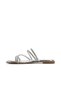 Silver Vamika Flat Sandals For Women - 3