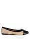 Large Size Women's Ballerina Shoes 41-42-43-44 Number Black Mink Quilted Pattern - 6