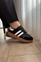 Women's Black Sneakers High Sole 6 Cm - 4