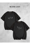 Angel-Demon Lover Combination Oversize Tshirt Set of 2