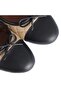 Large Size Women's Ballerina Shoes 41-42-43-44 Number Black Mink Quilted Pattern - 7