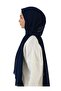 Chiffon Shawl - Light Navy Blue - Tuva Shawl - 4