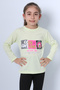 Girl's Long Sleeve Tshirt 4 Seasons Crewneck Cool Edition Printed D45 - 3