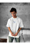 Front and back Printed Oversized crew neck t-shirt - white