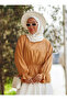 Elastic Blouse Shirt with Waist and Cuffs - Mink -