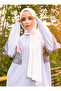 Flexible Jersey Viscose Shawl - Ecru - Canvas - 4