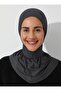 Dark Gray Canvas Combed Shawl - Practical Scarf - 2