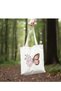 Butterfly Flower Design Y2K Retro Raw Cloth Tote Bag Handbag, Pinterest Bag - 3