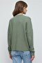 Turtleneck Long Sleeve Velvet Embossed Blouse - 6