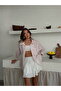 Women's Pink Striped Premium Quality Transparent Shirt - 2