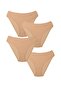 Women's Solid Color Modal Cotton Stretchy Pack of 4 Slip Panties - 4