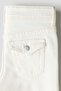 Flared Leg Low Jeans - 4