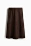 Napped A-line skirt