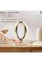 Oval Shaped Touchable Home Decor Stand, Gold - 3