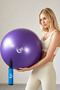 Anti-Burst 65 cm Large Purple Pilates Ball Set Ribbed Ball and Pump Plates Exercise Ball Pump Purple - 5